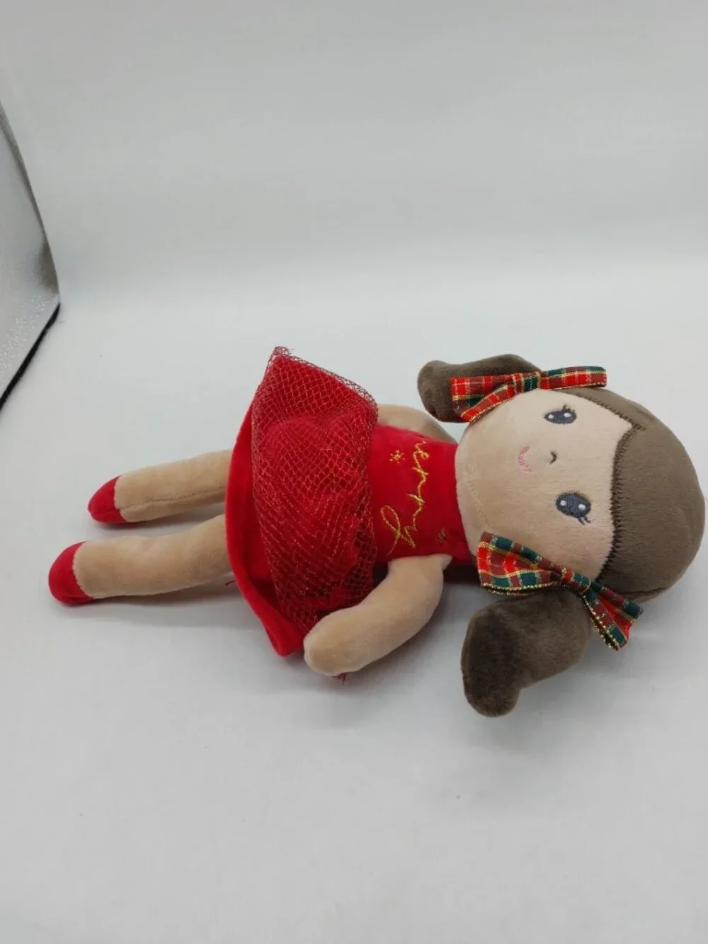 Carried Away Plush Doll by Stepping Stones Merry Dress Browm Hair